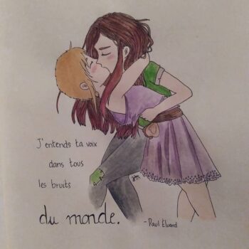 Illustration de Kana et Juliet pour la Journée de la visibilité lesbienne